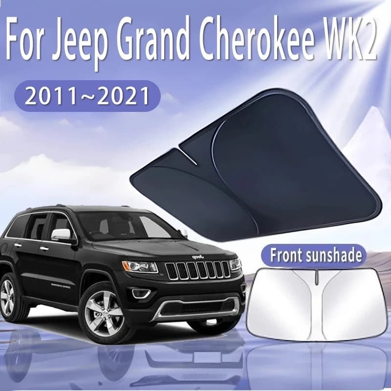 Visiera parasole per auto per Jeep Grand Cherokee WK2 2011 ~ 2021 Parabrezza anteriore Parasole Isolamento termico Raffreddamento estivo Accessori auto