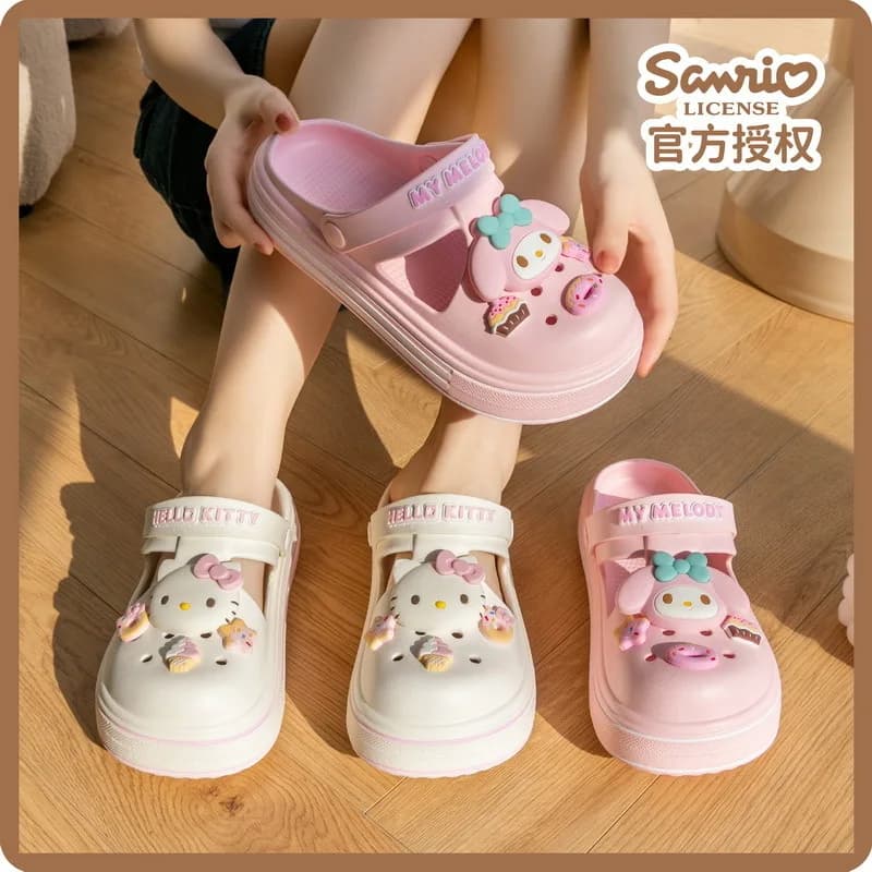 Sanrio Hello Kitty Series Scarpe da grotta Pantofole da interno comode e leggere Scarpe da spiaggia per esterni Periferiche pratiche Regali divertenti