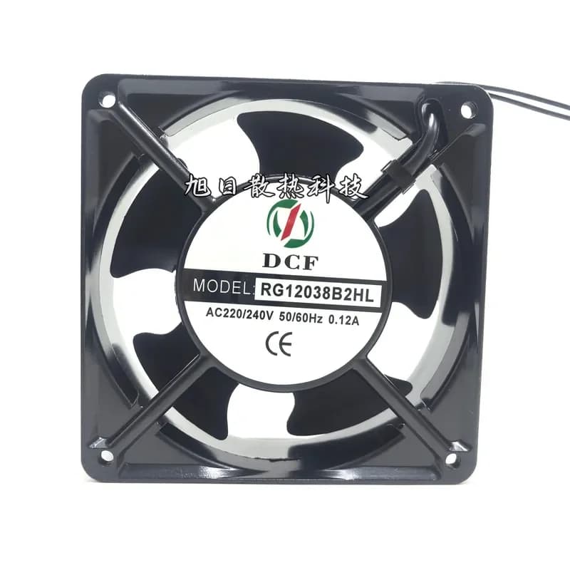 for DCF RG12038B2HL 120mm Axial Cooling Fan 220V 240V 0.12A 12CM Cabinet Server Case Air Flow Blower