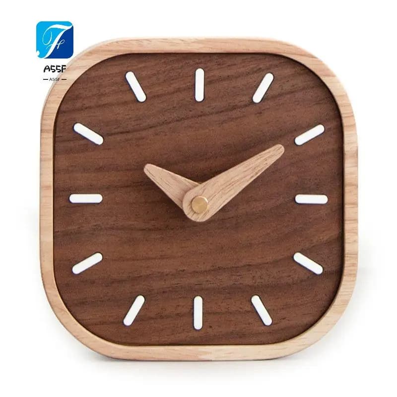 Orologio da Tavolo A55F Silenzioso, Orologio da Comodino, Mini Orologio, Decorazione Nordica per la Casa