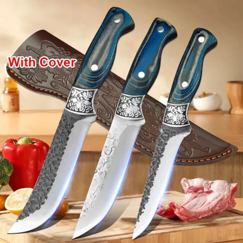 Stainless Steel Kitchen Knife, Professional Knives from Butcher, Meat Knives, Fruit Knives, Handicraft Knife with Custody