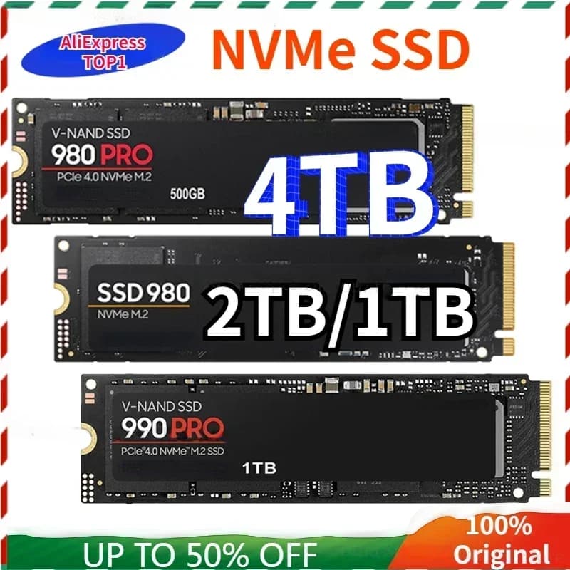 SSD interno M2 2280 SAM, 4TB, 2TB, 1TB, 980PRO, 990 PRO, SSD, PCIe, Isabel 4.0 X4, NVMe per PS5, PC, laptop, marca originale