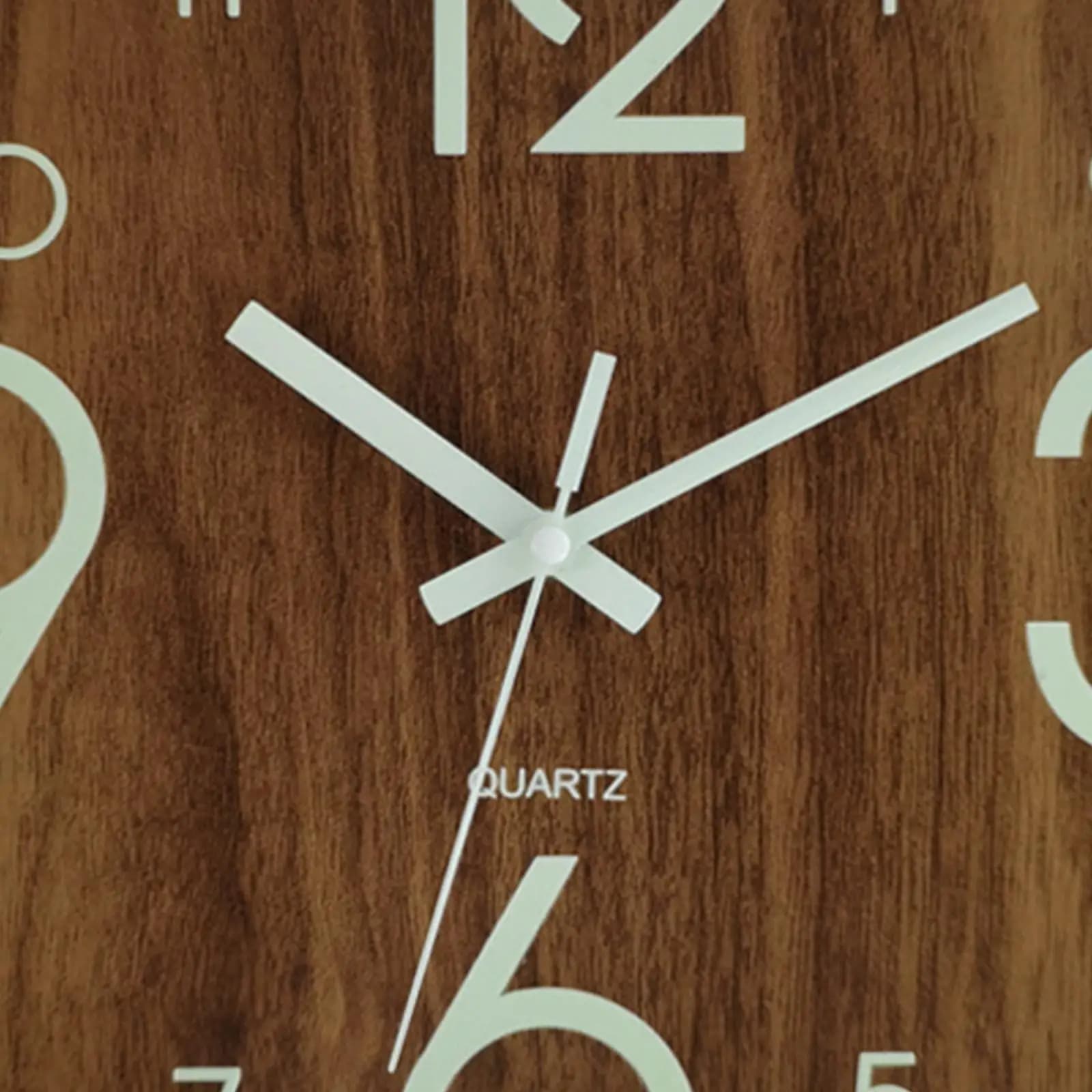 Orologio da parete quadrato da 30 cm, decorativo in legno luminoso, luce notturna moderna, orologi al quarzo per cucina, camera da letto, decorazioni per la casa