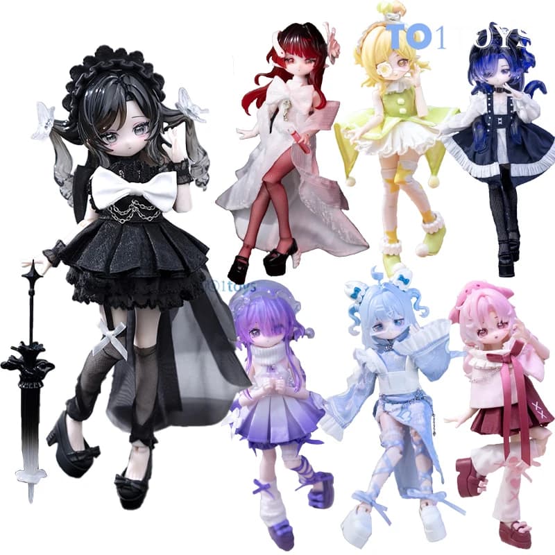 COME4FREE Minty Ocean Gem Series 1/8 Bjd Blind Box Toys Mystery Box Action Figure 1/8 Points Supermodel Christmas Gift Collection