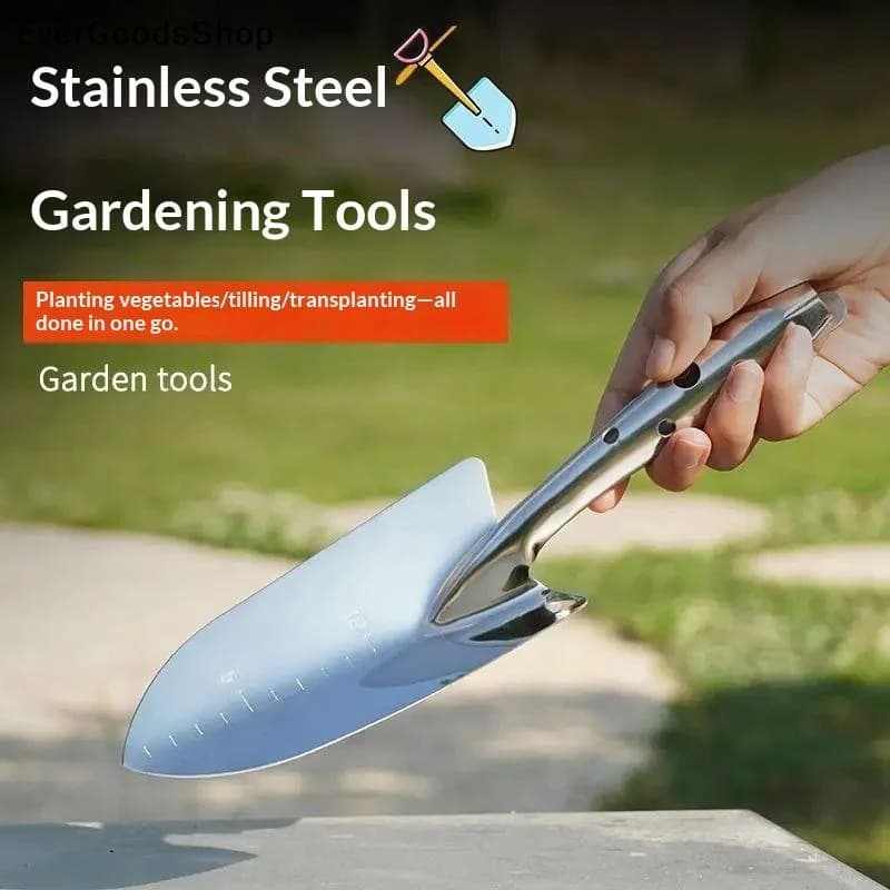 Nuova Piccola Pala in Acciaio Inox per Piantare Fiori, Attrezzi da Giardinaggio, Vaso per Piante, Scavo del Terreno, Vanga per Fiori