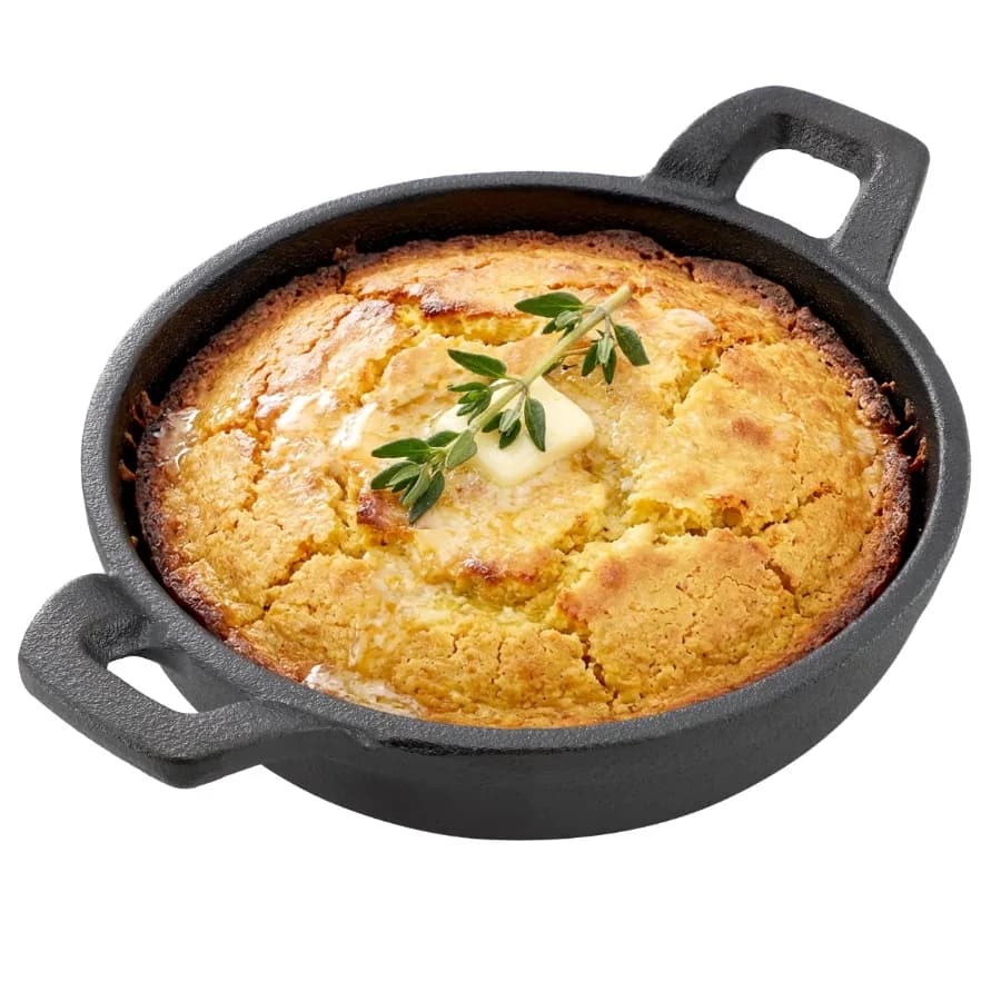 5 Inch Round Cast Iron Frying Pan for Indoor Outdoor Use