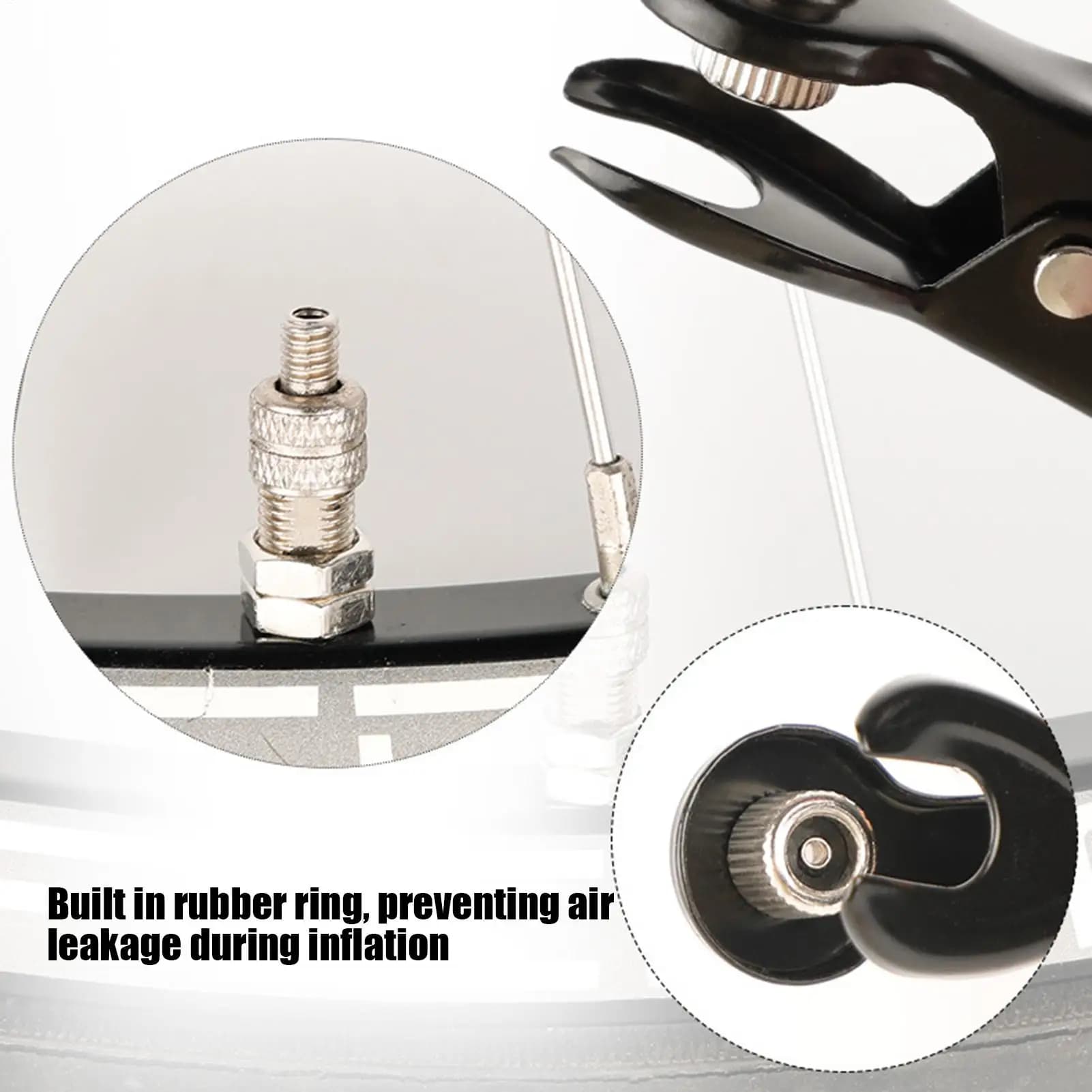 Tire Inflator Nozzle Bike Pump Nozzle Multi-use Connector for Head Bike Pump Head Pump Adapter Bicycle Converter Bike Adapter