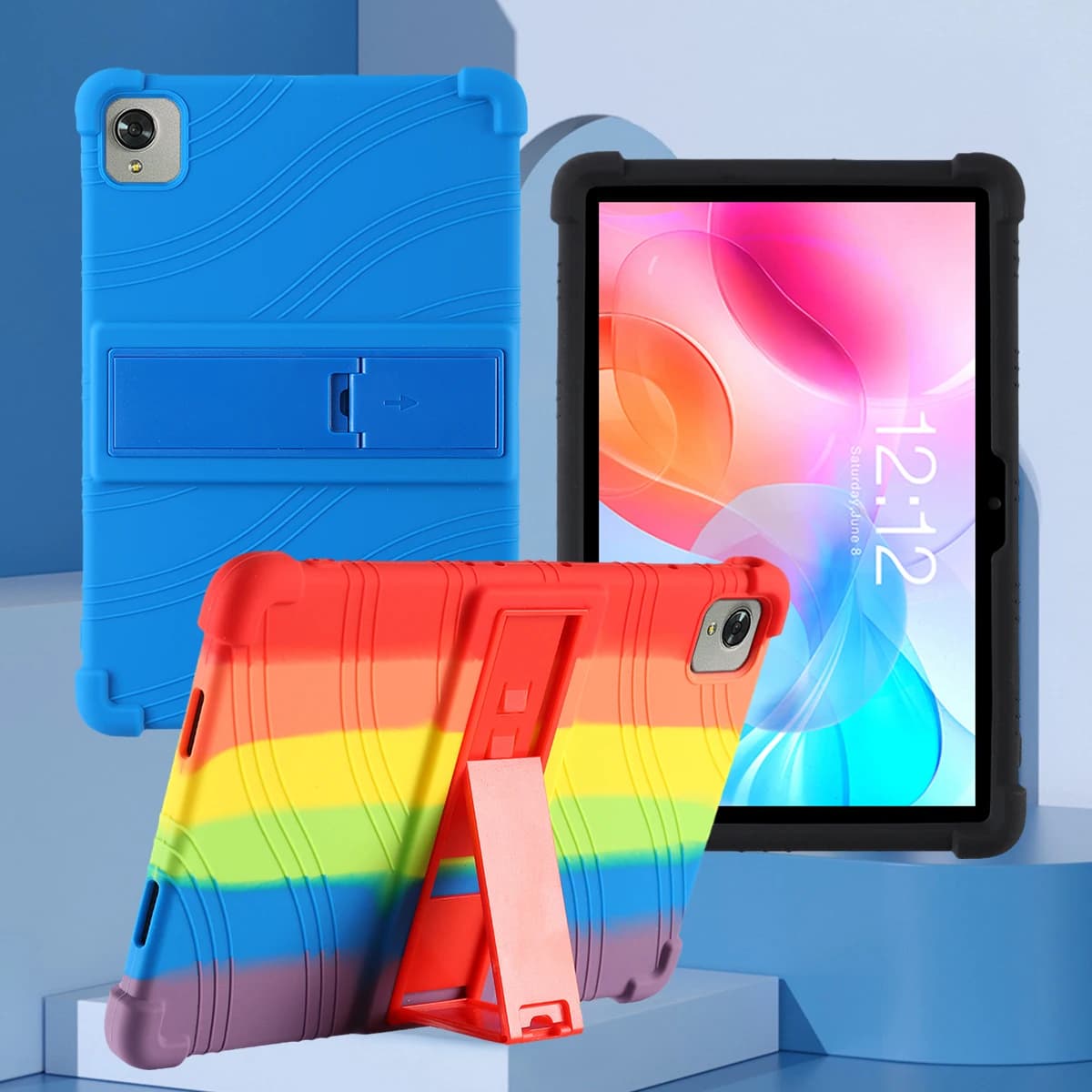 SZOXBY Case For Teclast M40 Air 10.1 Inch Tablet Soft Silicon Cover Case Safe Shockproof Stand Protect Shell