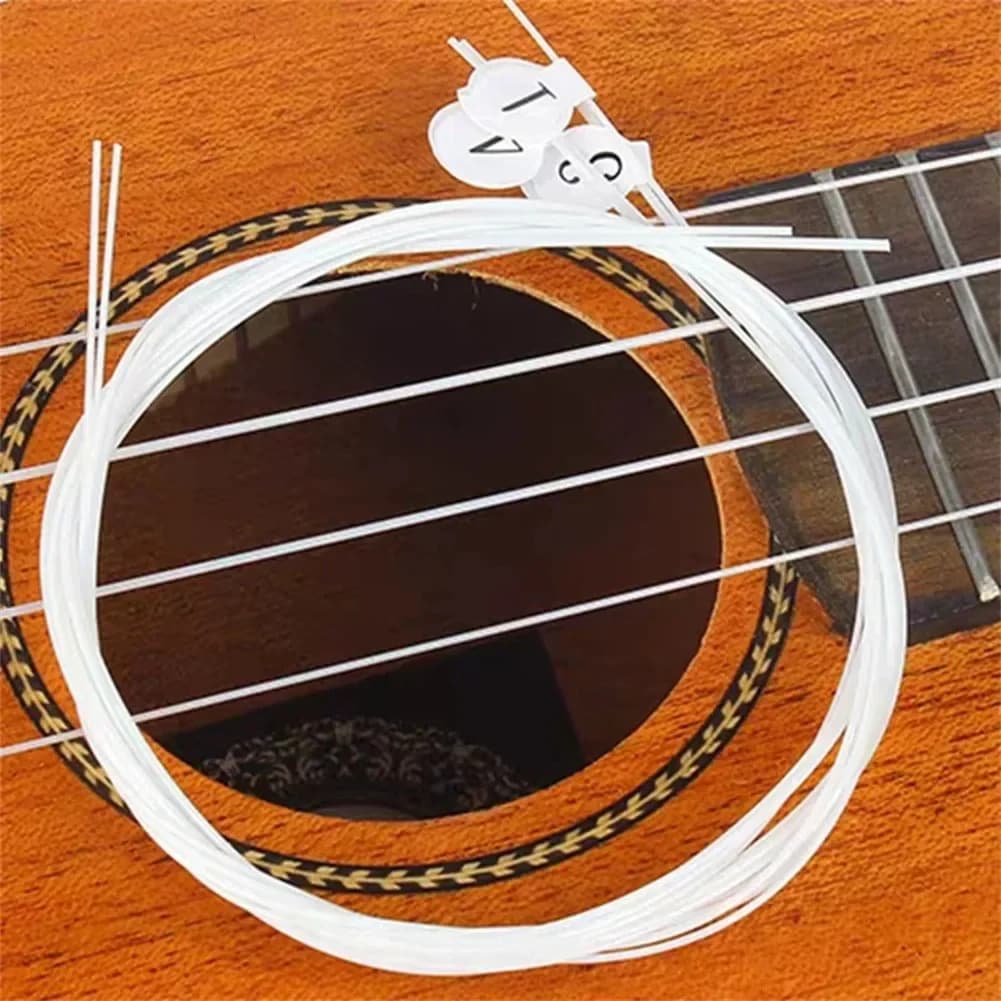 Corde in nylon da 4 pezzi Corda universale per ukulele per strumenti musicali e attrezzature per ukulele da 21 pollici 23 pollici 26 pollici