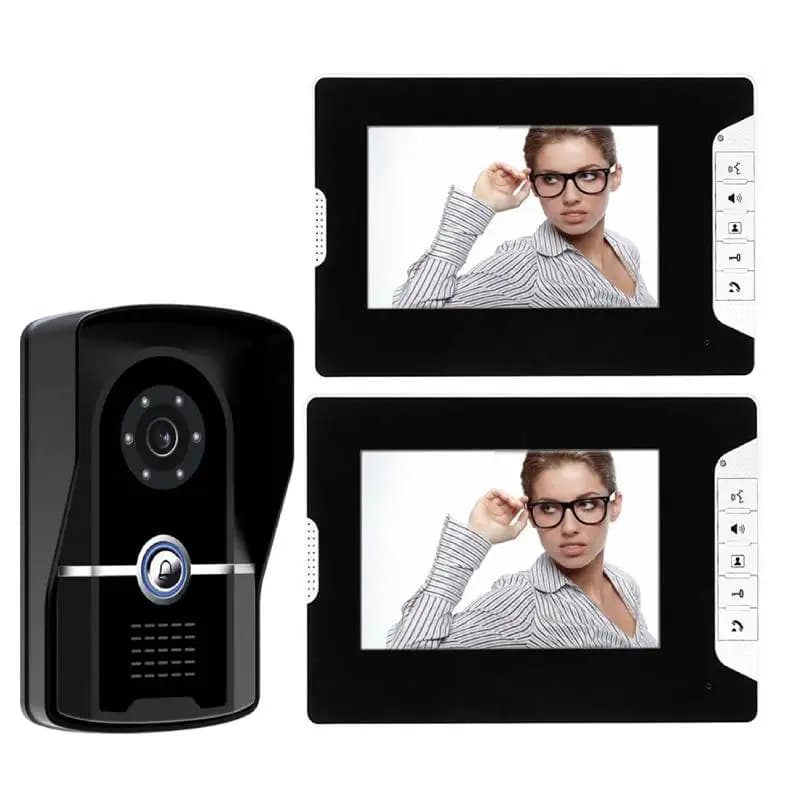 7 "video citofono campanello di visione notturna di IR 700tvl macchina fotografica del portello impermeabile di sblocco per la casa appartamento video sistema di telefono del portello