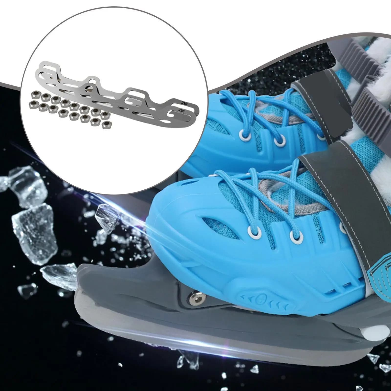 2 Pezzi Lame di Ricambio per Pattini da Ghiaccio, Compatibili, ad Alte Prestazioni, Accessori Professionali per Pattini Artistici
