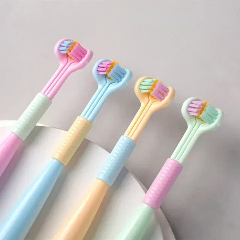 360 ° pulizia dei denti accessori per il bagno spazzola interdentale bocca del bambino rimozione del tartaro del bambino cura sana spazzolino da denti casa orale