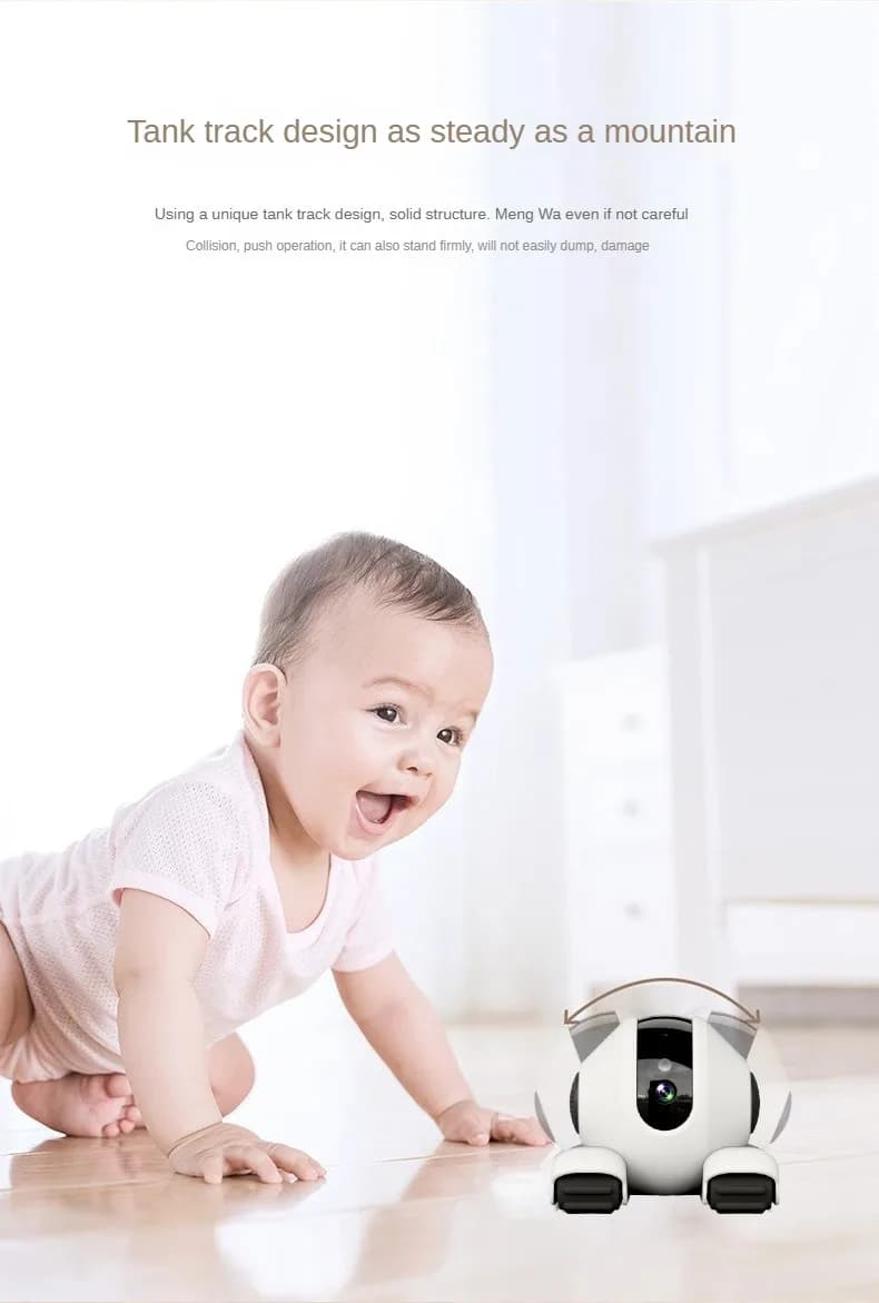 Telecamera di sicurezza interna Wi-Fi 2025 da 5 MP, telecamera per neonati/anziani/cani/animali domestici con app per telefono, telecamera per baby monitor audio bidirezionale