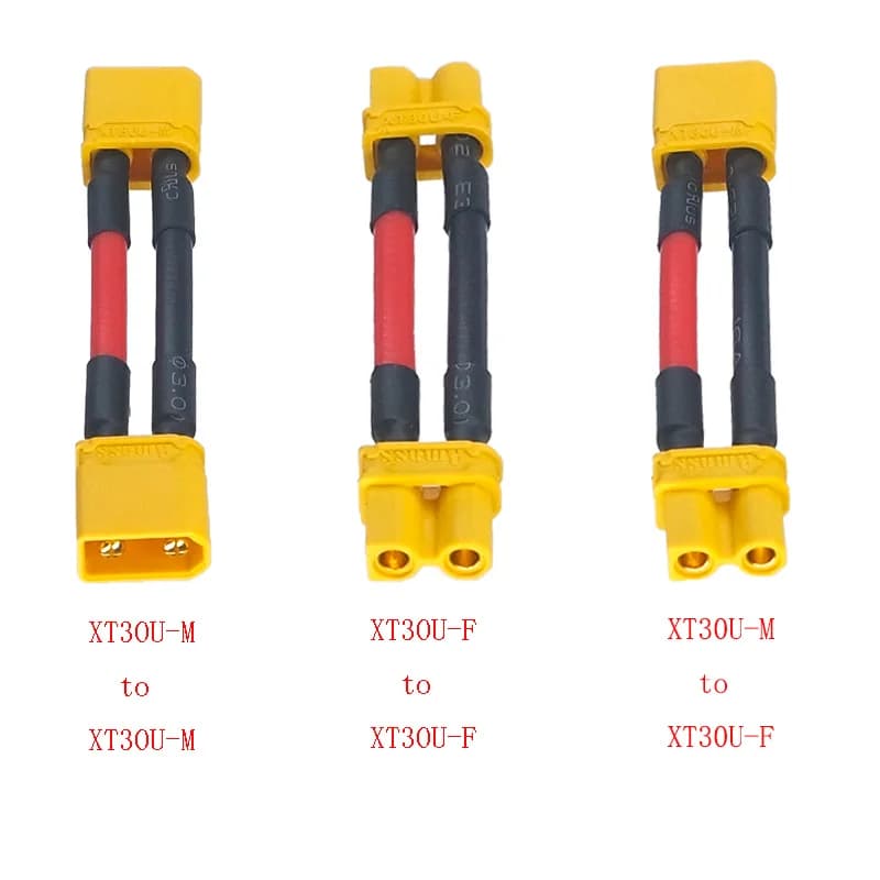 Connettore del cablaggio della batteria agli ioni di litio 10CM-1M con cavo in silicone 16/18AWG XT30U Drone modello RC caricatore giocattolo cavo di prolunga