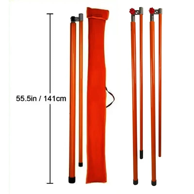 Cargo Standard Insulated Telescopic Height Measuring Rod Hand-Held Truck Lever Vernier Distance Measuring Ruler China