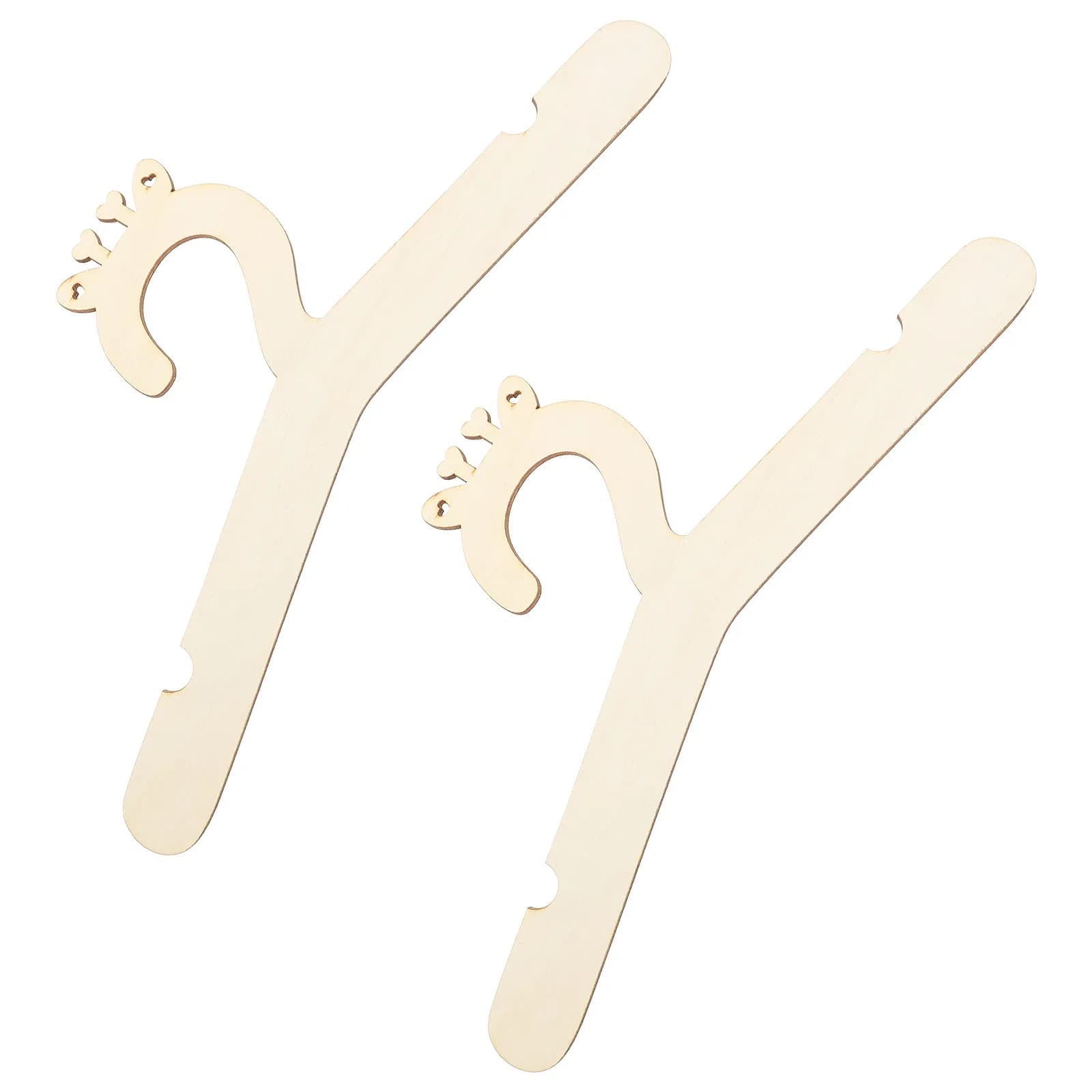 2 Pezzi Appendiabiti in Legno Compatti, Robusti Porta Pantaloni e Camicie, Organizzatore Armadio, Mini Appendiabiti Decorativi
