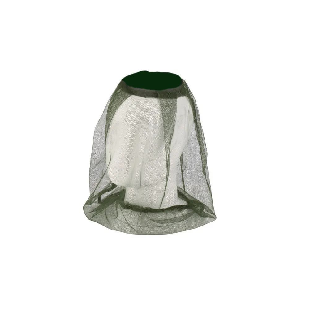 2 Pezzi Maschera Antizanzare da Pesca con Rete per la Testa, Elastica, Verde Scuro, per Campeggio, Escursionismo, Ciclismo