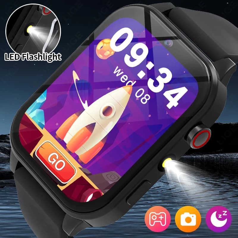 Smartwatch for Kids with Puzzle Games, Touch HD Screen, Camera, Alarm Clock, Calculator, Counter, Kid Monitoring for Boys and Girls