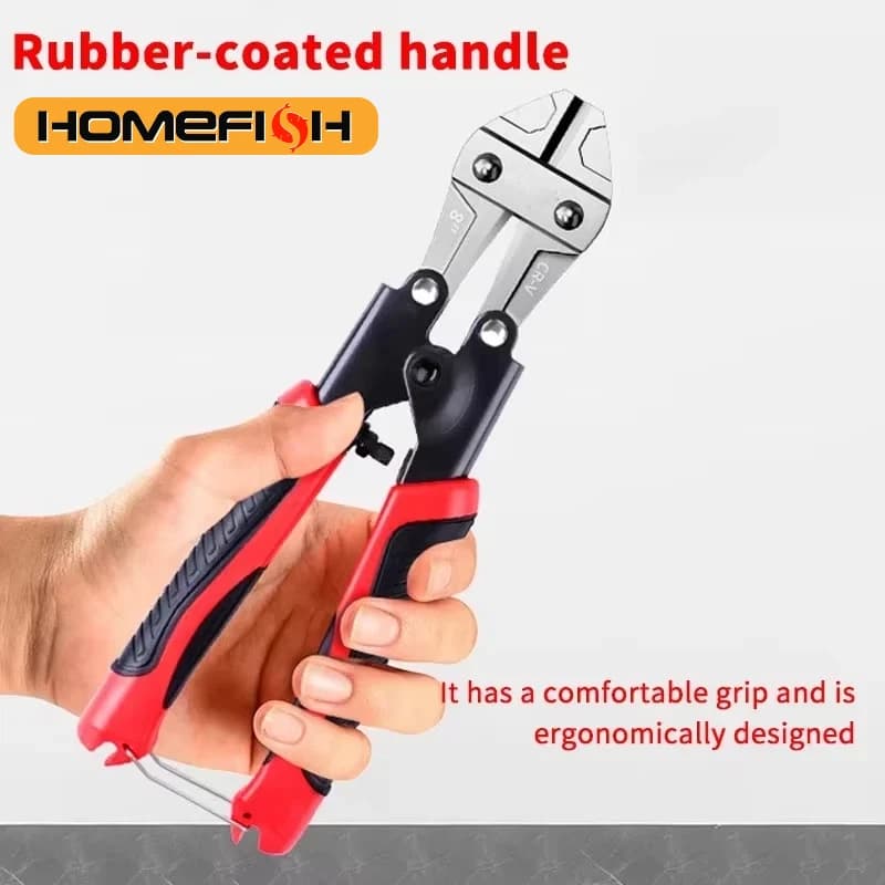 Mini 1 piece bolt cutter, made of chromium-vanadium alloy steel, fast and sharp, operation to save labor, used to cut wire, bar steel,