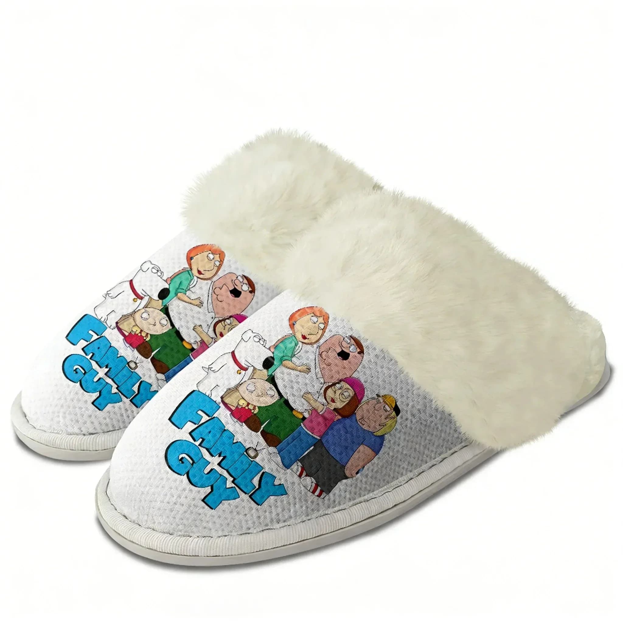 Pantofole in Peluche Family Guy, Scarpe Calde per Uomo e Donna, Pantofole in Cotone per Casa, Cartone Animato Carino, Personalizzate, Termiche e Leggere