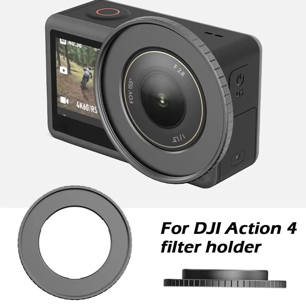 1 pc frame lens filter adapter for dji Osmo Action 4 metal filter door accessories for camera C9i2
