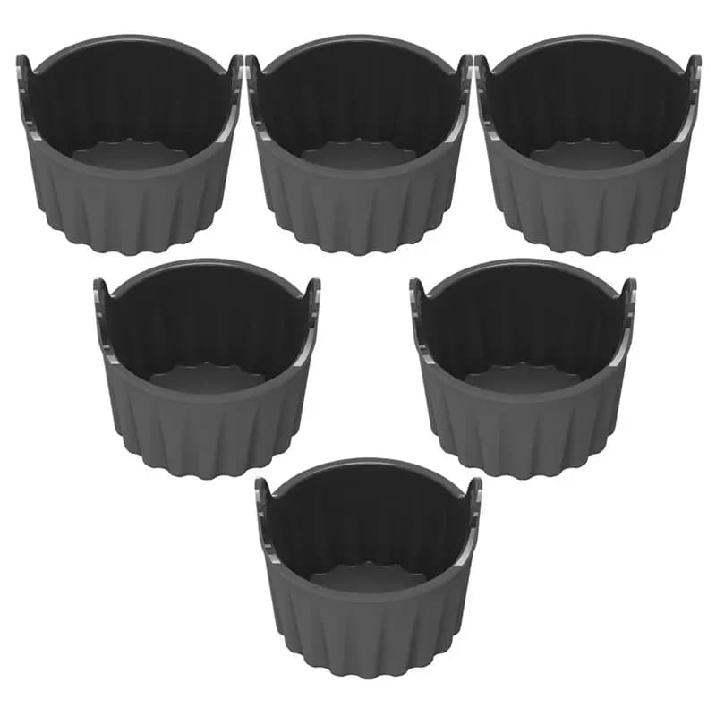 A20F-6 Pz Silicone Air Frying Machine for Eggs 2.8In Reusable Air Frying Machine for Eggs Anti-Agent Cupcake Muffin Cups for Microwave Oven