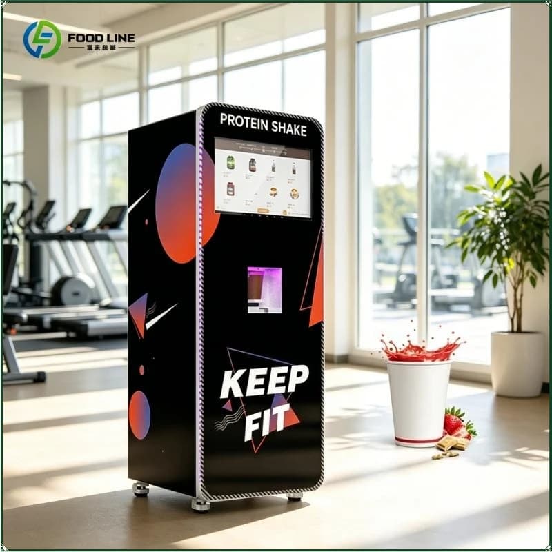 High-Efficiency Protein Vending Machine with Protein Shake Powder Capacity FL Customized