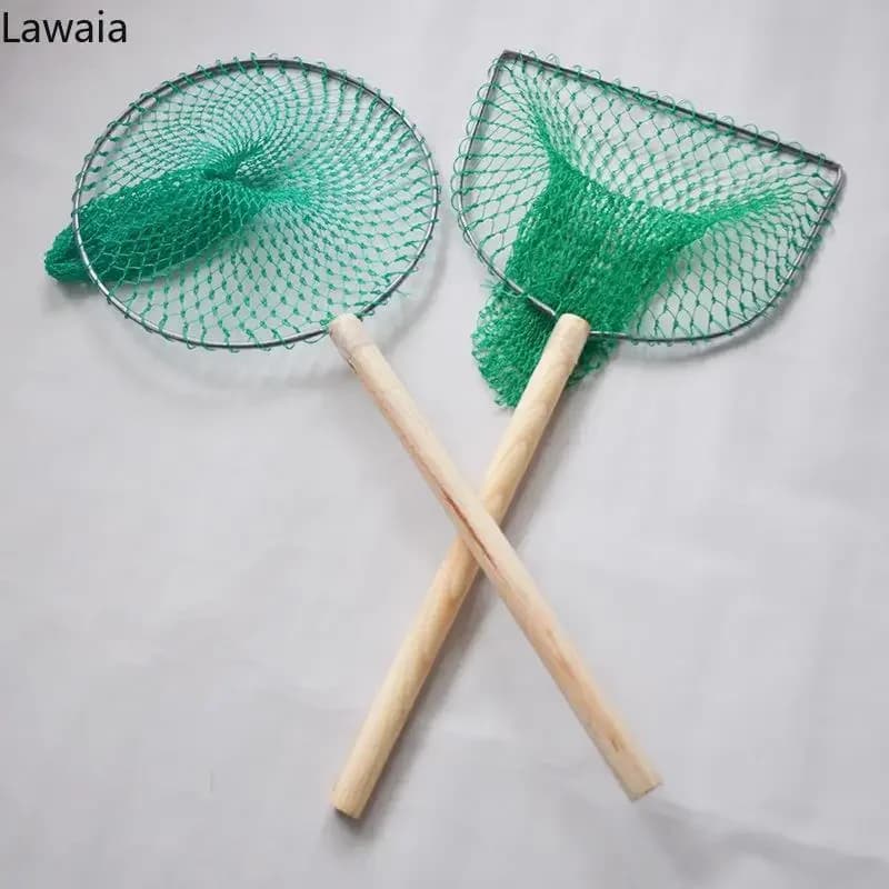 Lawaia guadino da pesca in acciaio inox testa a rete Multi-filo rete da pesca in Nylon strumento per la pesca a mosca 30cm