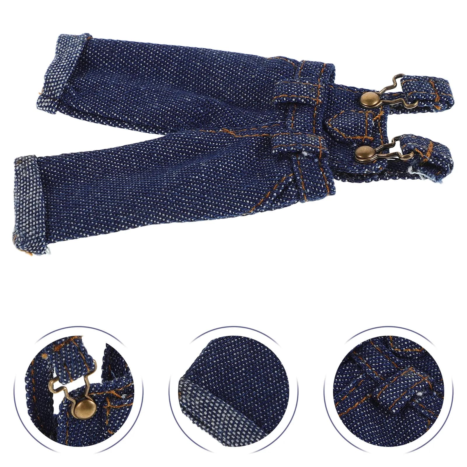 Graziosi Pantaloni con Bretelle in Denim 1.12 per Bambini, Abbigliamento Casual per Giochi di Ruolo e Travestimenti