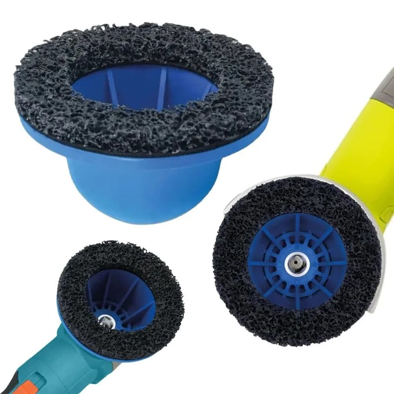 Spazzola Professionale per Pulizia Mozzi Ruota, Rimozione Ruggine e Pulizia Superficie Cerchi, Compatibile con Trapano Pneumatico da 1/2"