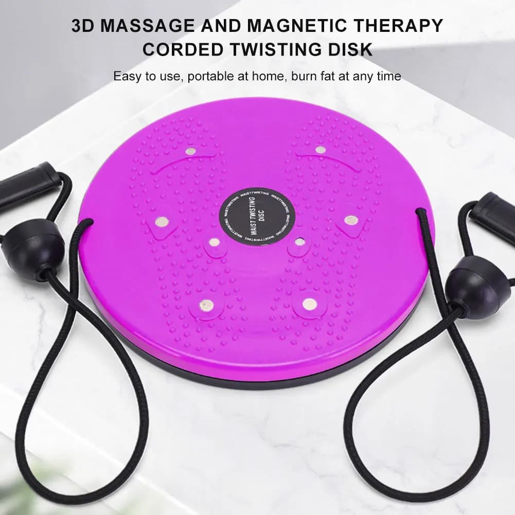 Disco Fitness aerobic with traction rope dance plate for body torsion multifunction tool for aerobic exercises for weight loss
