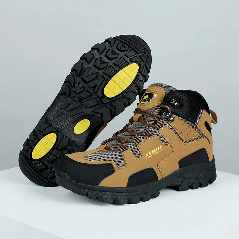 Coppia scarpe da trekking uomo arrampicata in montagna stivali da trekking donna stivaletti da lavoro all'aperto antiscivolo stivali alti da passeggio unisex