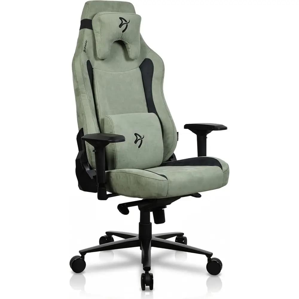 Sedia da Gaming Ergonomica Grande con Altezza Regolabile, Seduta e Schienale Spaziosi, Cuscini di Supporto - Sedia da Ufficio in Stile Scandinavo