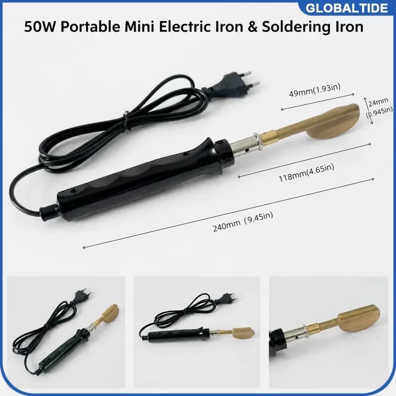 Mini Electric Iron Portable Lightweight Handheld Steamer for Clothes Leather Bag Shoes Wrinkle Remover Smooth Tool Travel