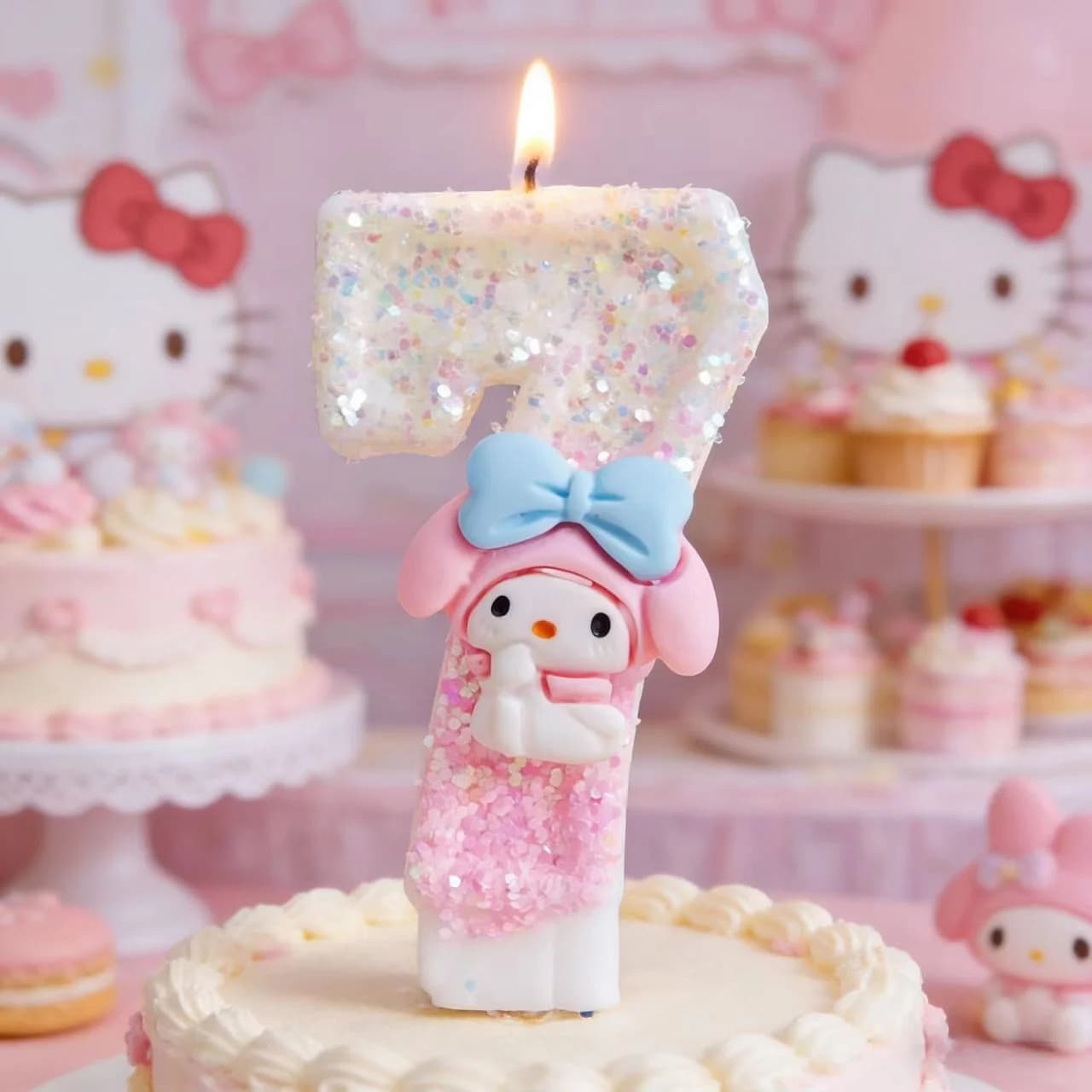 Candeline Numeriche My Melody 0-9, Decorazioni per Torte di Compleanno, Regali per Feste di Anniversario