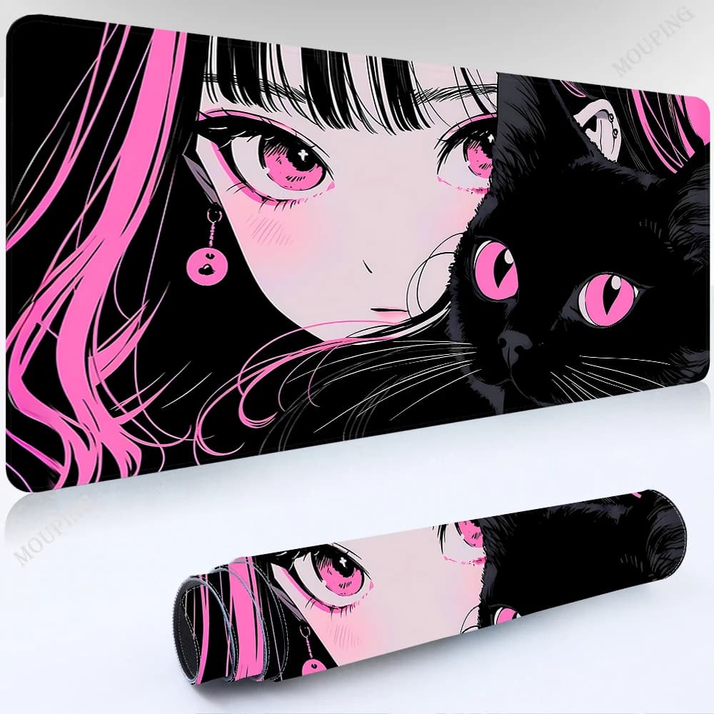 Ragazza Laptop Office Mausepad Pad sul tavolo Kawaii Gaming Anime Mouse Mats tastiera tappetino da scrivania Mause Pad Art Table Mouse Carpet