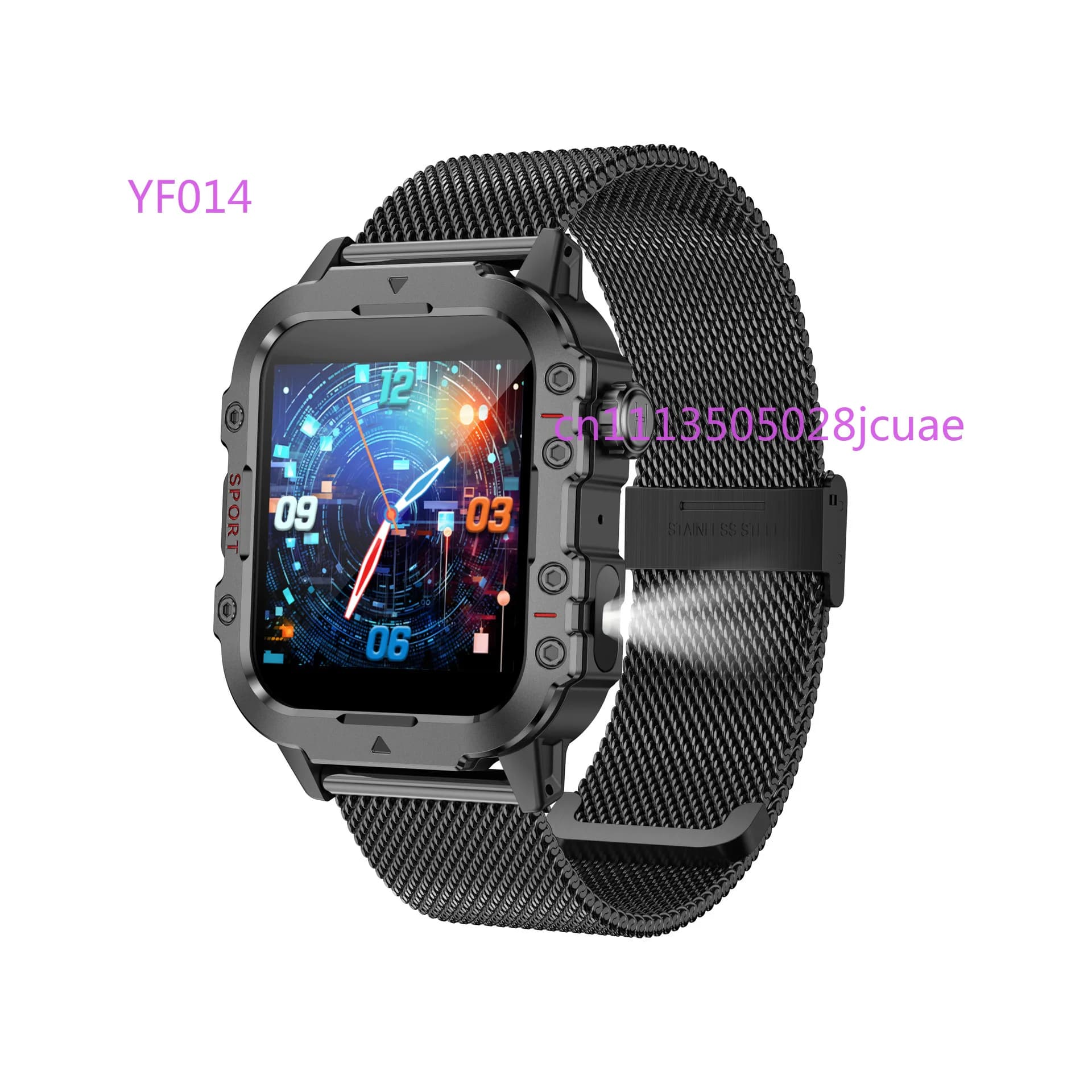 Orologio multifunzionale Smartwatch Monitoraggio della frequenza cardiaca e del sonno Funzioni sportive Chiamate Bluetooth Promemoria informazioni Orologio telefono