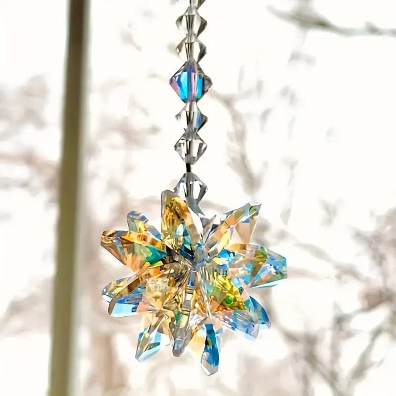 1pc AB Color Suncatcher for Window Hanging Office Rainbow Maker Gift for Her Aurora Crystal Beads