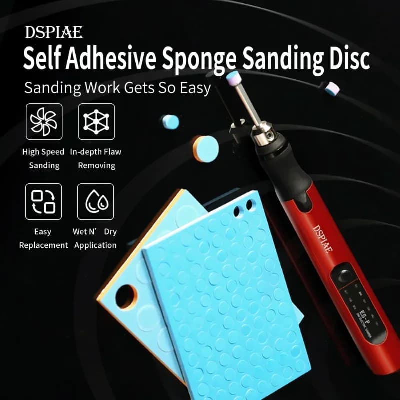 DSPIAE SS-C01-C02 Sponge Veterinary Paper Model Double Use Countertop Tool Set of Grinding Tools Sticker for Hobby Model FAI FROM YOU