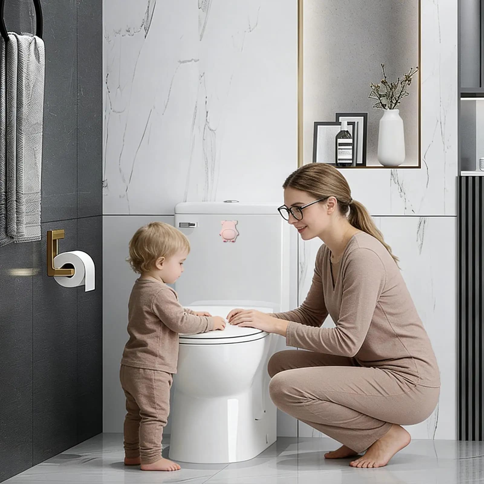 Protezioni per Maniglie delle Porte, Protettori da Parete a Forma di Animali Cartoon, Antiurto, per Cucina, Camera da Letto, Bagno