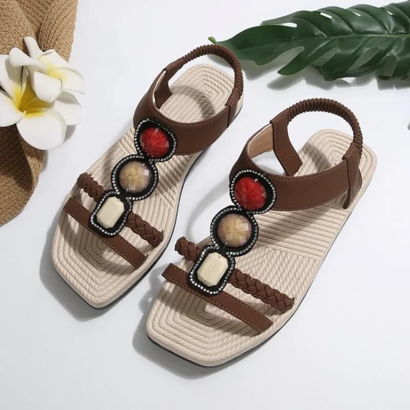 Nuove donne estive Lady leggere fuori tacchi bassi fascia femminile appartamenti