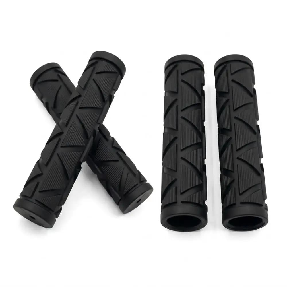 4PCS Rubber Cycling Handlebar Grips Shock Absorption Non-Slip Bike Handlebar Grips Sleeves Light Weight Comfortable