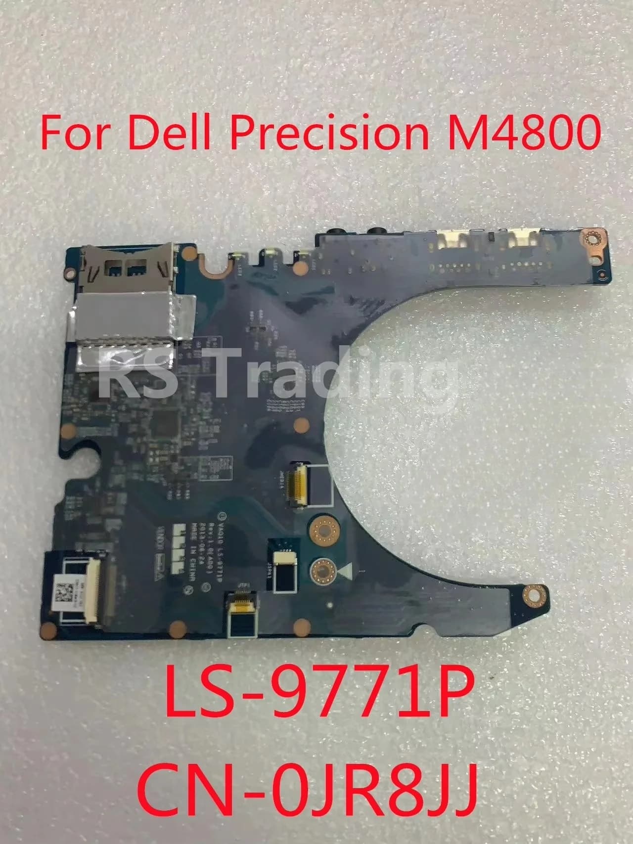 Per Dell Precision M4800 USB Audio Jack Lettore di Schede SD Circuito IO LS-9771P CN-0JR811 0JR811 Originale