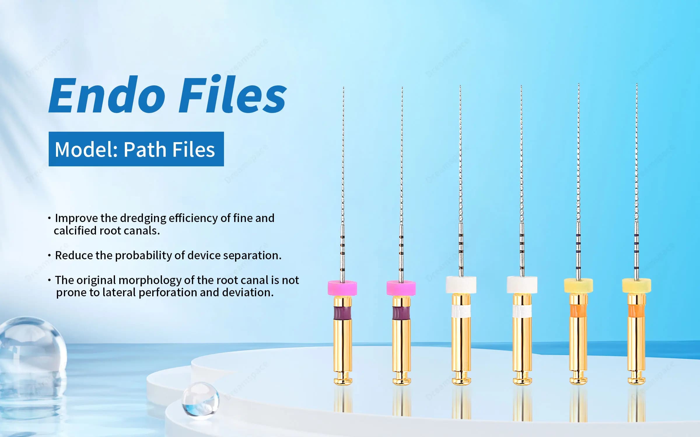 Glin Sbiancamento dei denti strumento dentale endo file endodontiche rotanti file motore endo dentale percorso glide file odontoiatria