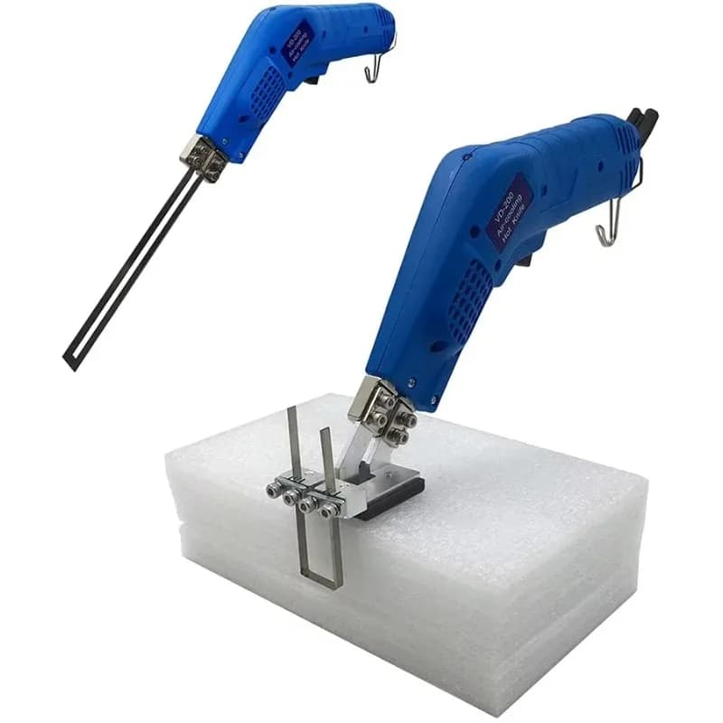 Taglierina Elettrica a Caldo per Schiuma con Raffreddamento ad Aria 200W, con Piccola Base per Intaglio, Strumento per Incisione e Scanalatura Polistirolo