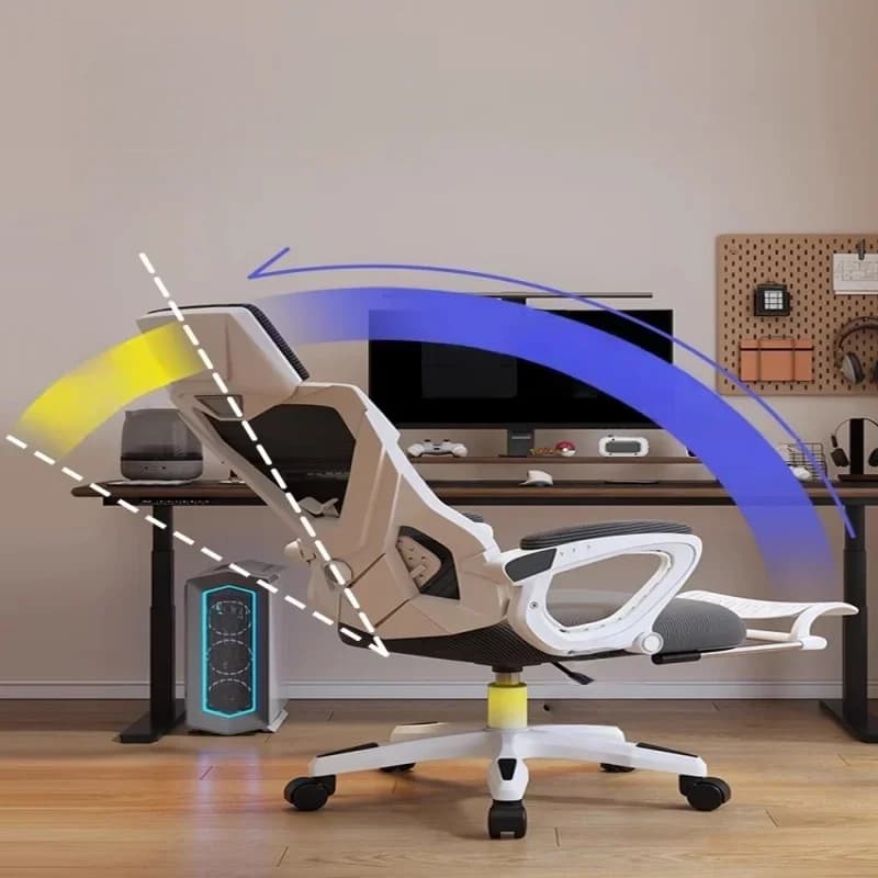 Sedia Ergonomica Professionale da Gaming, Comoda Sedia da Ufficio per Computer con Schienale Alto Regolabile, Sedia Ergonomica di Design Mobile