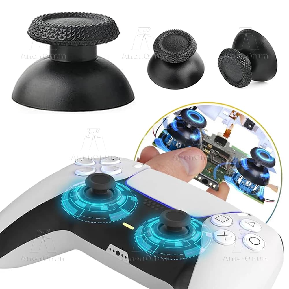 Thumbstick per controller PS5 Parti di ricambio premium Antiusura antiscivolo ABS + gomma Durevole Gamepad Joystick Analogico Stick