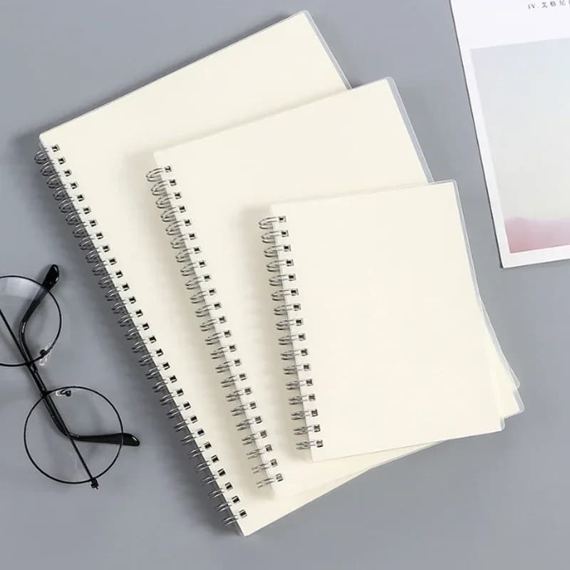 Quaderno A5/B5 Libro a spirale Bobina Planner Foderato Griglia vuota Carta Ufficiale Diario Quaderno per schizzi per materiale scolastico Cancelleria per ufficio