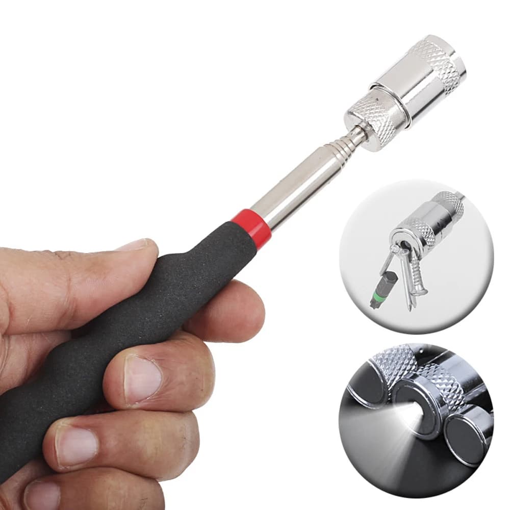 Asta di raccolta estensibile con penna magnetica telescopica con mini strumento di raccolta magnetica portatile leggero per raccogliere viti 2030