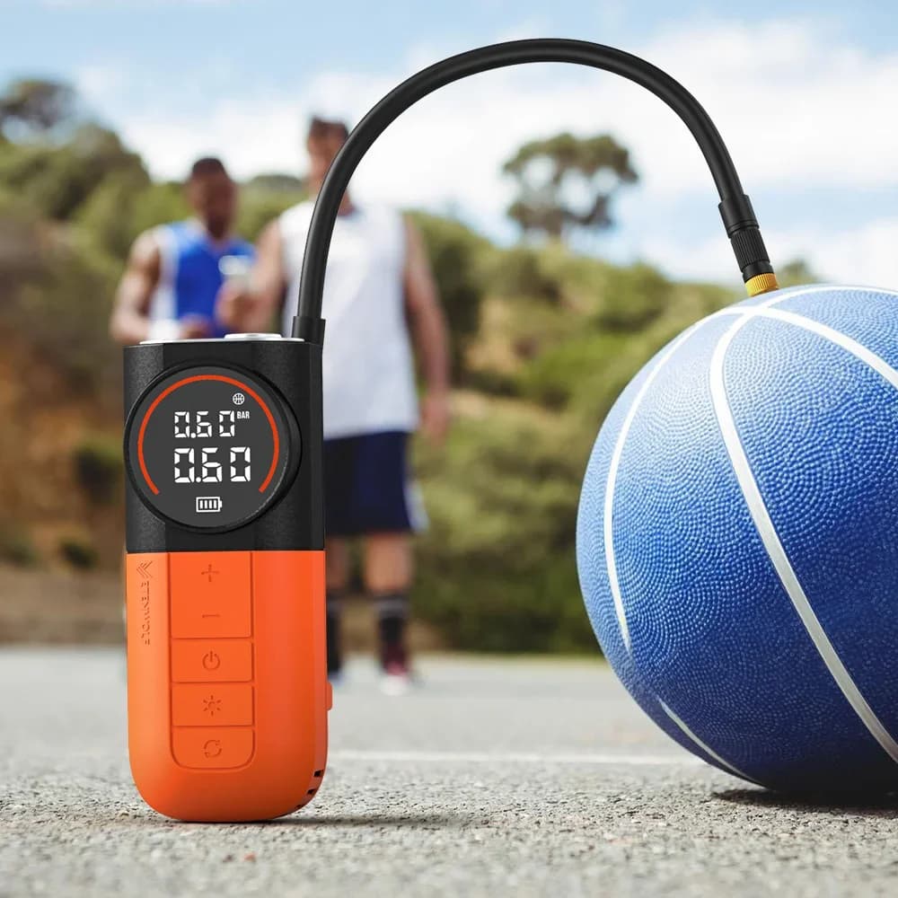 ETENWOLF S1 Pompa per pneumatici con arresto automatico, display pressione massima 160 PSI, ricarica rapida USB-C e luce LED